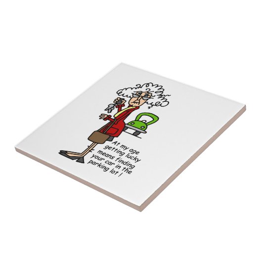 Lucky Humor krijgen Tegeltje (Zijkant)