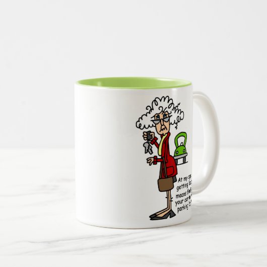 Lucky Humor krijgen Tweekleurige Koffiemok (Voorkant rechts)