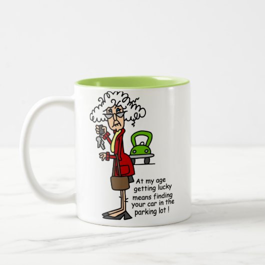 Lucky Humor krijgen Tweekleurige Koffiemok (Links)