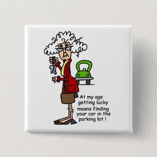 Lucky Humor krijgen Vierkante Button 5,1 Cm