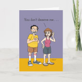 Lucky Husband Jubileum Kaart Humor (Voorkant)