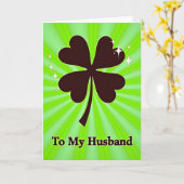 Lucky Husband Liefde Kaart (Gele Bloem)