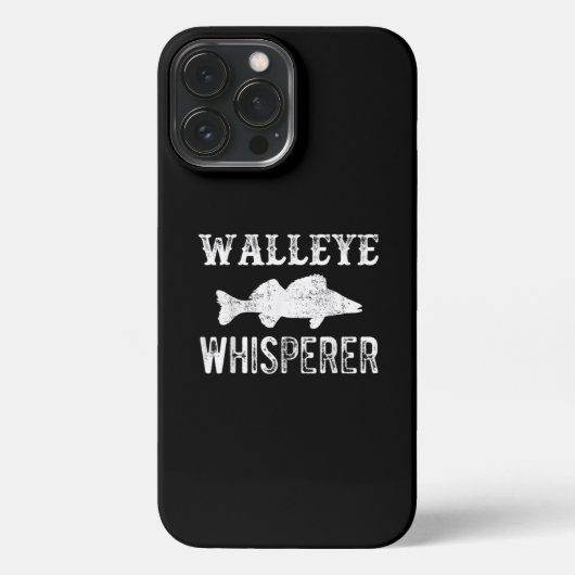 Lucky Ice Vist Walleye Whisperer Fisherman iPhone Hoesje (Achterkant)