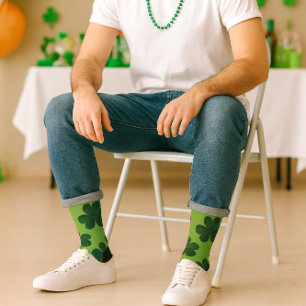 Lucky Iers Ongeluksblad Patroon St. Patrick's Day  Sokken