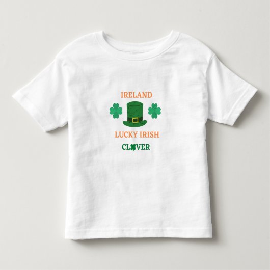 Lucky Ierse klaver Ierland T-Shirt (Voorkant)