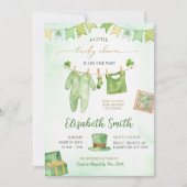 Lucky in Charm Babykleding Iers Baby shower Kaart (Voorkant)