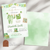 Lucky in Charm Babykleding Iers Baby shower Kaart