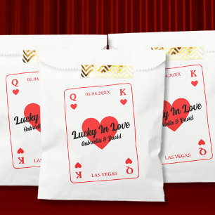 Lucky in liefde harten spelen Kaart koppels douche Bedankzakje