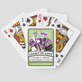 Lucky in Liefde Lavendel & Limoen Speelkaarten