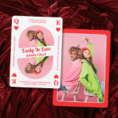 Lucky In Liefde Spelen Kaart Foto Koppels Douche