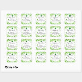 Lucky in Love 4 Leaf Clover Vrijgezellenfeest Vierkante Sticker (Vel)