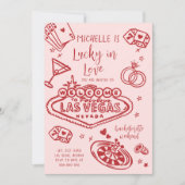 Lucky In Love Bachelorette Weekend Reisschema Kaart (Voorkant)