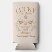 Lucky In Love Bachelorette Weekend Seltzer Blikjeskoeler (Achterkant)