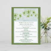 Lucky in Love Bridal Shower Menu (Staand voorkant)