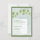 Lucky in Love Bridal Shower Response Card RSVP Kaartje (Voorkant)