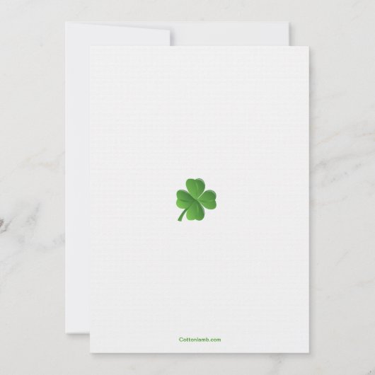 Lucky in Love Bridal Shower Uitnodiging (Achterkant)