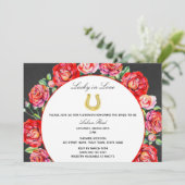 Lucky in Love Bridal Shower Uitnodiging (Staand voorkant)