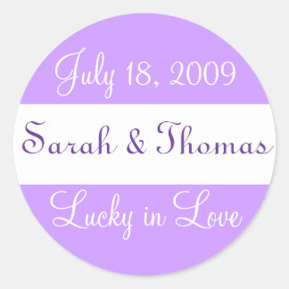 "Lucky in Love" Bruiloft Sticker