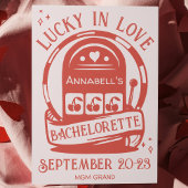 Lucky in Love Casino Hand getrokken Vegas Bachelor Kaart