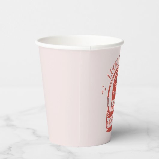 Lucky in Love Casino Hand getrokken Vegas Bachelor Papieren Bekers (Rechts)