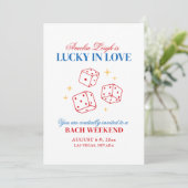 Lucky In Love Casino vrijgezellenweekend Kaart (Staand voorkant)