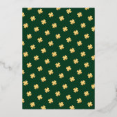 Lucky In Love Celtic St. Patrick's  Bridal Shower Folie Uitnodiging (Achterkant)