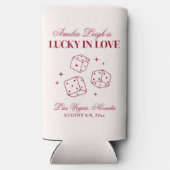 Lucky In Love Cocktails Bachelorette Weekend Seltzer Blikjeskoeler (Achterkant)