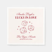 Lucky In Love Cocktails Bachelorette Weekend Servet (Voorkant)