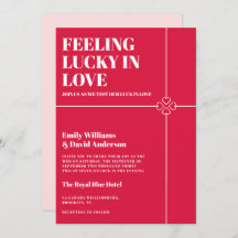 Lucky in Love Crimson Red Wedding