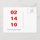Lucky in Love Custom Save the Date Aankondigingskaart (Achterkant)