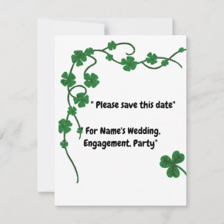 "Lucky in Love - Custom Save the Date Kaart"