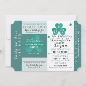 Lucky in Love Destination Wedding Invitation Kaart (Achterkant)
