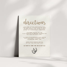 Lucky in Love Directions Informatiekaartje