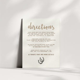 Lucky in Love Directions Informatiekaartje