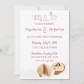 Lucky in Love Fortune-cookies Uitnodiging voor een (Voorkant)