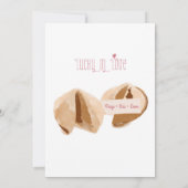 Lucky in Love Fortune-cookies Uitnodiging voor een (Achterkant)