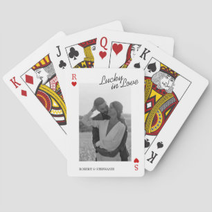 Lucky in Love Foto Koppel Pokerkaarten