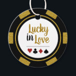 Lucky in Love Gold Black Poker Chip Weddenschap Bedankjes Labels<br><div class="desc">trouwen in Las Vegas of een andere leuke casino stad? Of een casino met de bruiloft? Deze 'Lucky in Love'-gouden, witte en zwarte-gunstlabels zouden een perfecte aanvulling zijn op de gunsten van je gast. Geef je achterkant een persoonlijk tintje met je namen in het midden, en een trouwdatum, dank je,...</div>