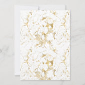 Lucky in Love Gold Shamrock Engagement Party Kaart (Achterkant)