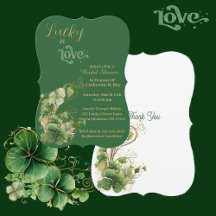 Lucky in Love Gold Shimmer Shamrock Vrijgezellenfe