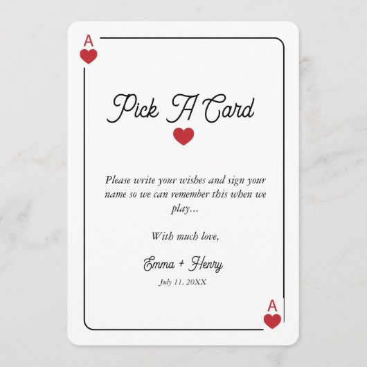 Lucky in Love Grab a Card Display card Bedankkaart (Voorkant)