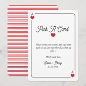 Lucky in Love Grab a Card Display card Bedankkaart (Voorkant / Achterkant)