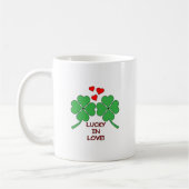 Lucky in Love Hearts Clover Koffiemok (Links)