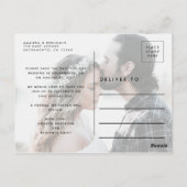 Lucky In Love Hoefijzer en Shamrock slaan de datum Briefkaart (Achterkant)