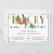 Lucky in Love Ierse verlovingsfeest Kaart (Voorkant)