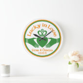 Lucky in Love Irish Claddagh Wedding Jubileum Grote Klok (Huis)