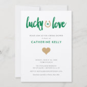 Lucky in Love Irish Hoefijzer Vrijgezellenfeest Gr Kaart (Voorkant)