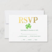 Lucky in Love | Irish Wedding RSVP (Voorkant)