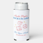 Lucky In Love Las Vegas Bachelorette Seltzer Blikjeskoeler (Seltzer Achterkant)