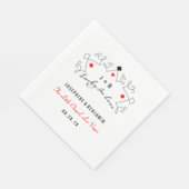 Lucky in Love Las Vegas bruiloft Servet (Hoek)